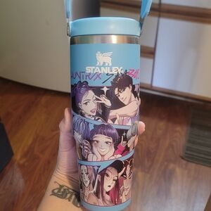 Stanley Vibrant Blue Tumbler with Anime Art